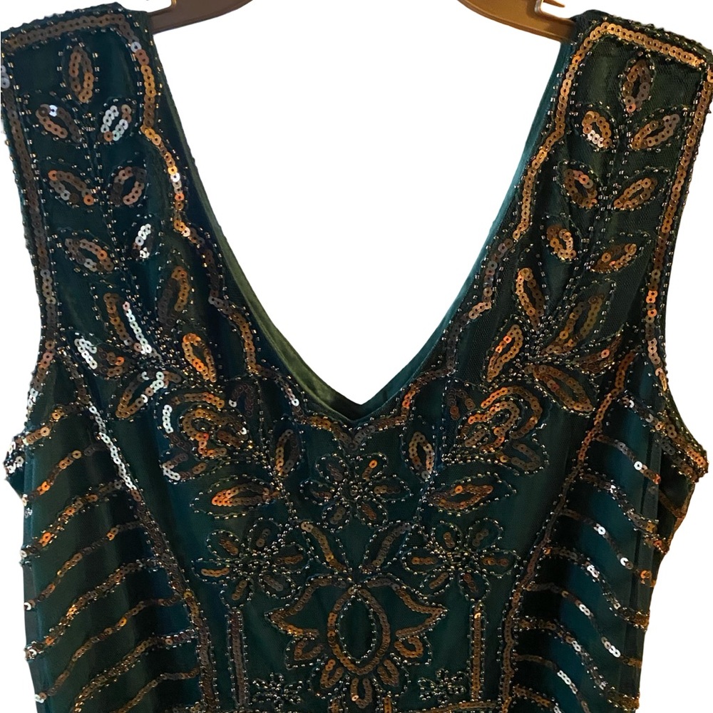 Teen/ Adult Roaring 20 Great Gasby Flapper Dress - Picture 2 of 8